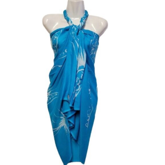 Womens Sarong Pareo Beach Cover Up Swimsuit Coverups Cotton Sarong TIE Wrap NEW - Picture 1 of 6